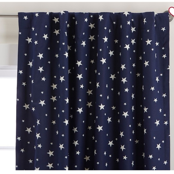 Pottery Barn Shining Star Glow-in-the-Dark Blackout Curtain 44x96 - Picture 1 of 6